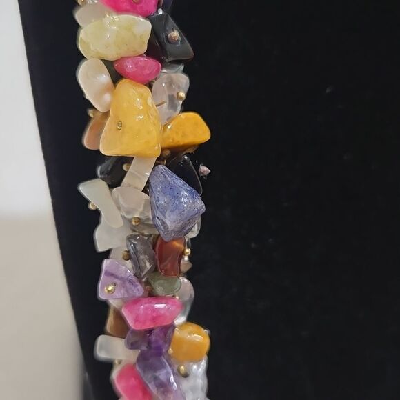 Handmade Multiple Semi Precious Stone Necklace - Picture 7 of 8